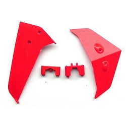 Shcong Syma S37 RC Helicopter accessories list spare parts tail decorative set (Red)