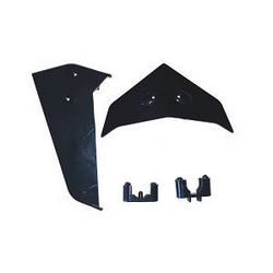 Shcong Syma S37 RC Helicopter accessories list spare parts tail decorative set (Black)