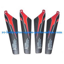 Shcong WLtoys WL S929 0929 new helicopter accessories list spare parts main blades (Red)