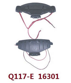 JJRC Q142 SG 16303 GB1023 Q117-E Q117-F Q117-G SCY-16301 SCY-16302 SCY-16303 rear and front bumper brace with LED module (For Q117-E 16301)