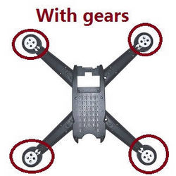 Shcong ZLRC ZZZ SG106 RC drone quadcopter accessories list spare parts lower cover with main gears (Assembled)