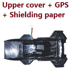 ZLL SG107 Pro upper cover + GPS + shielding paper assembly Black