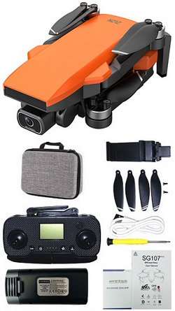ZLL SG107 Pro RC drone with 1 battery and portable bag Orange RTF