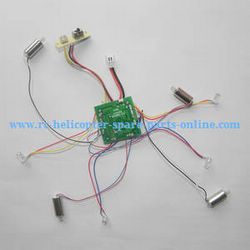 Shcong SG600 ZZZ ZL Model RC quadcopter accessories list spare parts PCB board + main motors + LED lights set