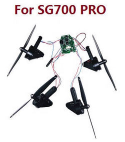 Shcong ZLL SG700 Max SG700 Pro RC drone quadcopter accessories list spare parts PCB board + side motor arms module set + main blades (For SG700 PRO)