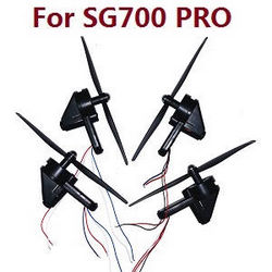 Shcong ZLL SG700 Max SG700 Pro RC drone quadcopter accessories list spare parts side motor arms module set + main blades (For SG700 PRO)