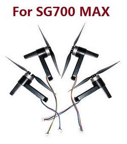 Shcong ZLL SG700 Max SG700 Pro RC drone quadcopter accessories list spare parts side motor arms module set + main blades (For SG700 MAX)