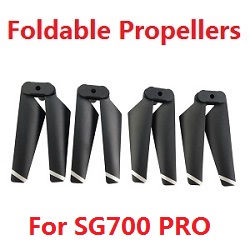 Shcong ZLL SG700 Max SG700 Pro RC drone quadcopter spare parts main blades foldable propellers upgrade Black (For SG700 PRO)