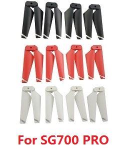 Shcong ZLL SG700 Max SG700 Pro RC drone quadcopter spare parts upgrade main blades foldable propellers Red + Black + White (For SG700 PRO) - Click Image to Close