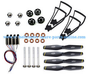Shcong SG700 SG700-S SG700-D RC quadcopter accessories list spare parts main blades + mian motors + metal shaft + bearing + protection frame + caps of blades