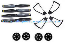 Shcong SG700-G RC drone quadcopter accessories list spare parts main blades + main gears + protection frame set