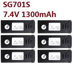 Shcong ZLRC SG701 SG701S RC drone quadcopter accessories list spare parts 7.4V 1300mAh battery 6pcs for SG701S