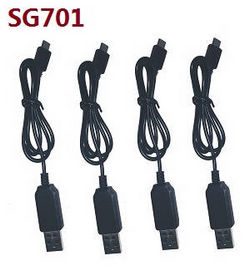 Shcong ZLRC SG701 SG701S RC drone quadcopter accessories list spare parts 3.7V USB charger wire 4pcs for SG701