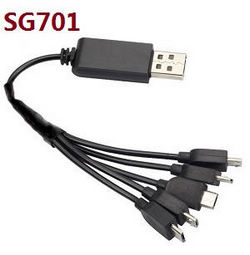 Shcong ZLRC SG701 SG701S RC drone quadcopter accessories list spare parts 1 to 3 USB charger wire for SG701S