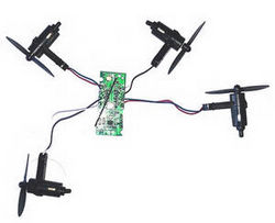 Shcong SG800 RC mini drone quadcopter accessories list spare parts PCB board + main motors + main blades (Assembled)