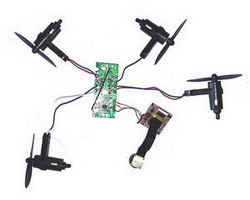 Shcong SG800 RC mini drone quadcopter accessories list spare parts PCB board + main motors + main blades + 2MP wide-angle WIFI camera board (Assembled)