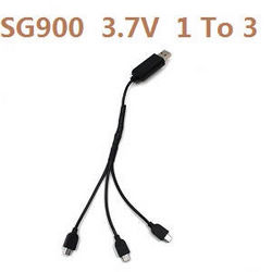 Shcong SG900 SG900S ZZZ ZL SG900-S XJL001 XJL002 smart drone RC quadcopter accessories list spare parts 1 To 3 charger wire (SG900 3.7V)