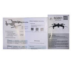 Shcong ZLRC ZZZ SG901 RC drone quadcopter accessories list spare parts English manual instruction book