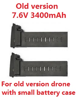 Shcong ZLRC ZLL Beast 3+ SG906 MAX1 Xinlin X193 CSJ X7 Pro 3 Max1 RC drone quadcopter accessories list spare parts 7.6V 3400mAh battery 2pcs (For Old version drone) - Click Image to Close