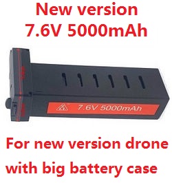 Shcong ZLRC ZLL Beast 3+ SG906 MAX1 Xinlin X193 CSJ X7 Pro 3 Max1 RC drone quadcopter accessories list spare parts 7.6V 5000mAh battery (For New version drone) - Click Image to Close