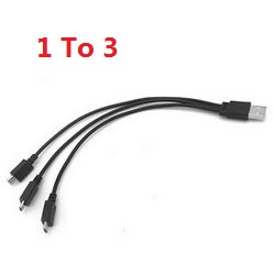 Shcong SG906 MAX Xinlin X193 CSJ X7 Pro 3 Max RC drone quadcopter accessories list spare parts 1 to 3 USB charger wire - Click Image to Close