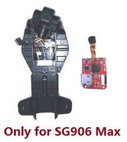 Shcong SG906 MAX Xinlin X193 CSJ X7 Pro 3 Max RC drone quadcopter accessories list spare parts gimbal board set + camera board + connect plug wire set + lower frame (Assembled)