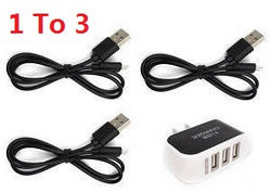 SG906 MAX2 ZLL Beast 3 E ES 1 to 3 USB charger adapter with 3*USB wire set