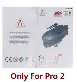Shcong SG906 PRO 2 Xinlin X193 CSJ X7 Pro 2 RC drone quadcopter accessories list spare parts English manual instruction book