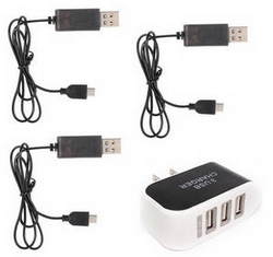ZLL SG907S SG907-S 3 USB charger adapter with 3*USB charger wire set