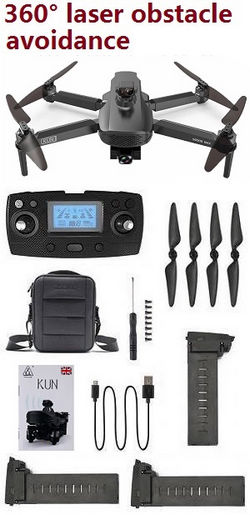 Shcong SG908 Max RC drone with portable bag and 3 battery RTF