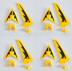 Shcong Syma S107H RC Helicopter accessories list spare parts tail decorative set (Yellow) 4sets