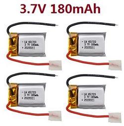 Shcong Syma S107H RC Helicopter accessories list spare parts 3.7V 180mAh battery 4pcs