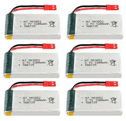 Shcong MJX T04 T604 T-64 RC helicopter accessories list spare parts 3.7V 1200mAh battery 6pcs