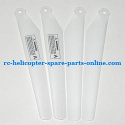 Shcong MJX T05 T605 RC helicopter accessories list spare parts main blades (2x upper + 2x lower)