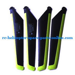Shcong MJX T10 T11 T610 T611 RC helicopter accessories list spare parts main blades (Green-Black)