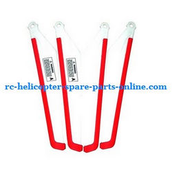 Shcong MJX T10 T11 T610 T611 RC helicopter accessories list spare parts main blades (Red-White)