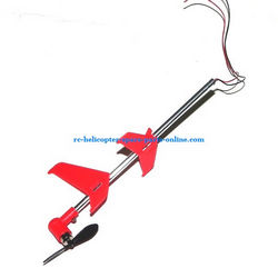 Shcong MJX T20 T620 RC helicopter accessories list spare parts tail set (Red)
