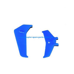 Shcong MJX T20 T620 RC helicopter accessories list spare parts tail decorative set (Blue)