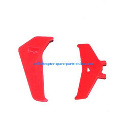Shcong MJX T20 T620 RC helicopter accessories list spare parts tail decorative set (Red)