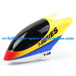 Shcong MJX T38 T638 RC helicopter accessories list spare parts head cover (Yellow)