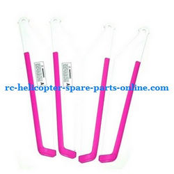 Shcong MJX T40 T640 T40C T640C RC helicopter accessories list spare parts main blades (2x upper + 2x lower) pink color