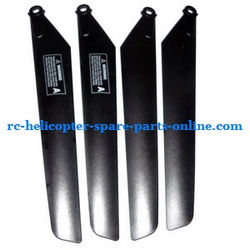 Shcong MJX T43 T643 RC helicopter accessories list spare parts main blades (2x upper + 2x lower)