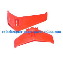 Shcong MJX T54 T654 RC helicopter accessories list spare parts tail decorative set (Red)
