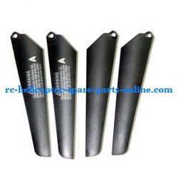Shcong MJX T54 T654 RC helicopter accessories list spare parts main blades (2x upper + 2x lower)