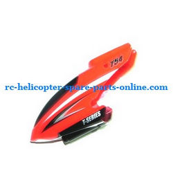 Shcong MJX T54 T654 RC helicopter accessories list spare parts head cover (Red)