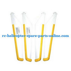 Shcong MJX T55 T655 RC helicopter accessories list spare parts main blades (Yellow)