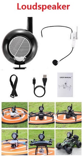 Shcong JJRC X16 New Hot head-mounted microphone and loudspeaker kit are designed for most RC drones RC cars