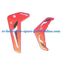 Shcong UDI U807 U807A helicopter accessories list spare parts tail decorative set (Red)