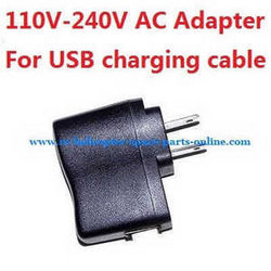 Shcong UDI U845 U945A U945 RC Quadcopter accessories list spare parts 110V-240V AC Adapter for USB charging cable