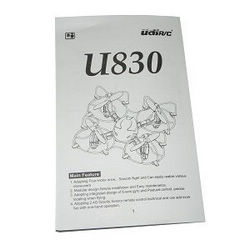 UDI U830 UDI RC parts English manual book